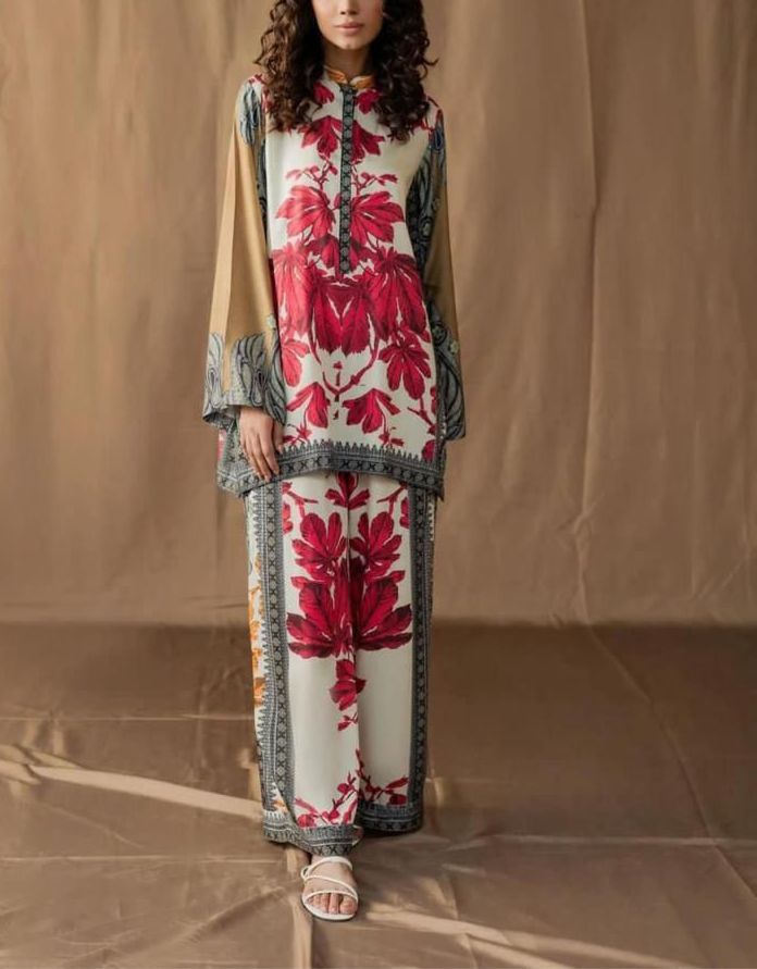 3pc unstitched dress shamooz silk