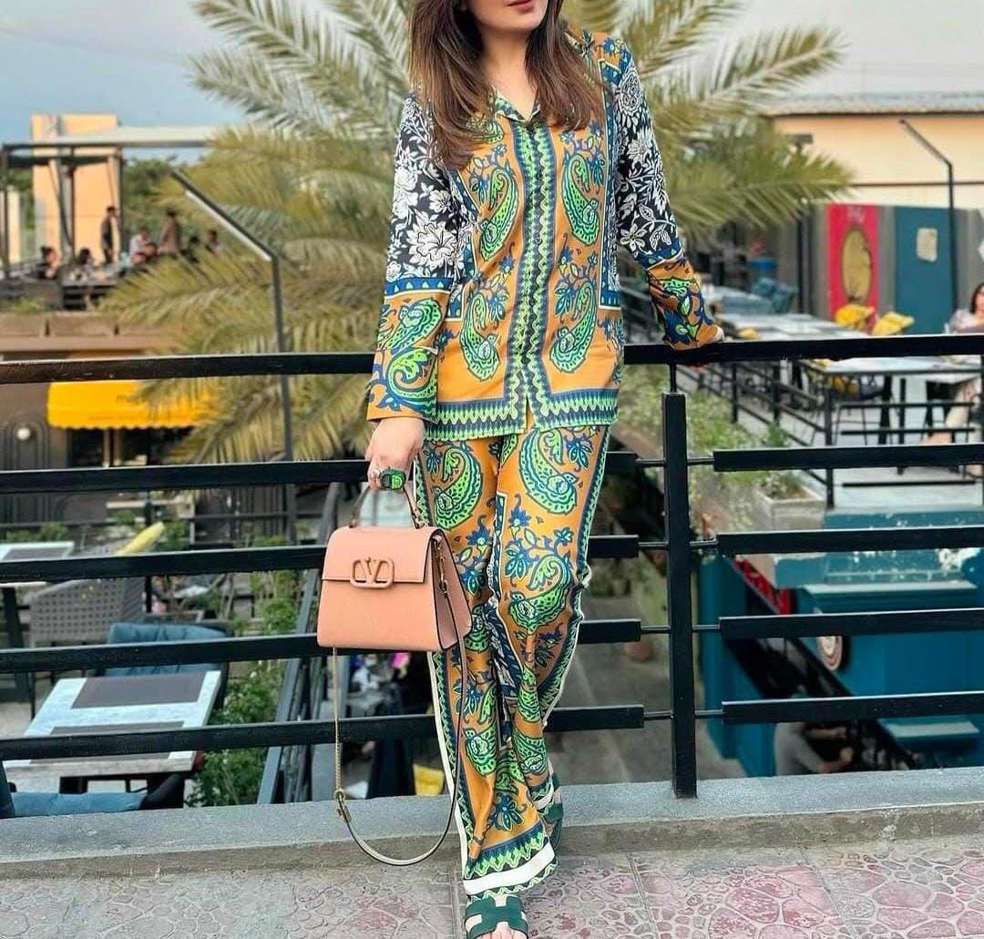 3pc unstitched dress shamooz silk