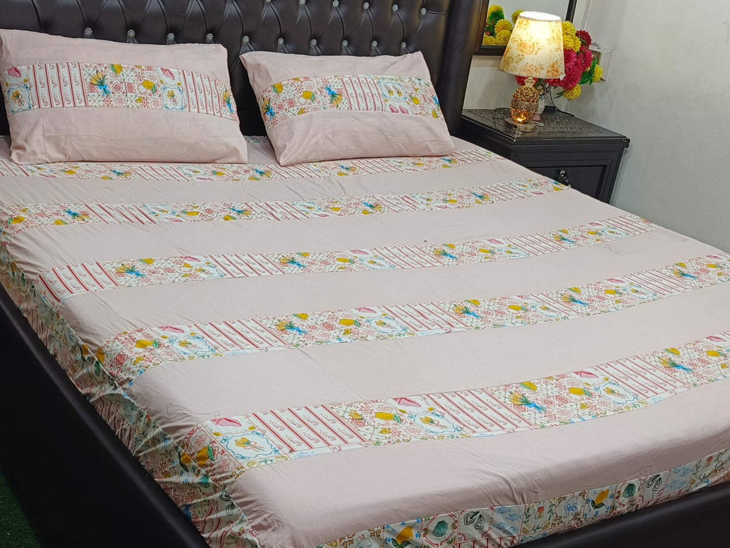 🛏️ Pure Cotton Fitted Bedsheet