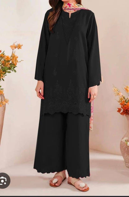 Dhanak 3pc unstitched dress Winter collection